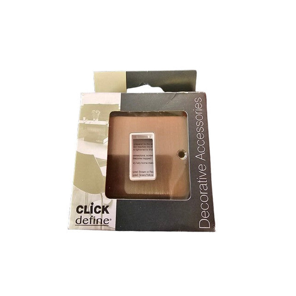Pack of 2 Click FPSS401WH G1 Plate Single Switch Aperture
