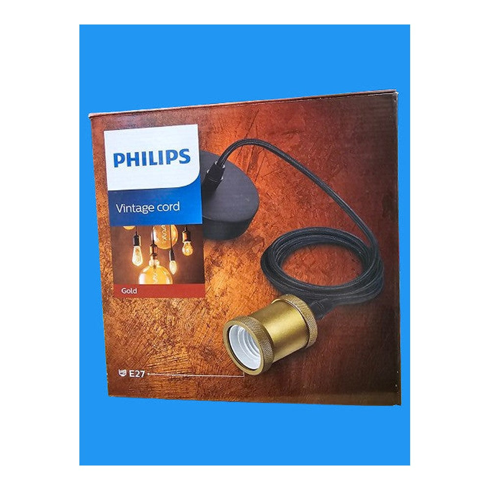 Philips E27 Vintage Cord Gold Lamp