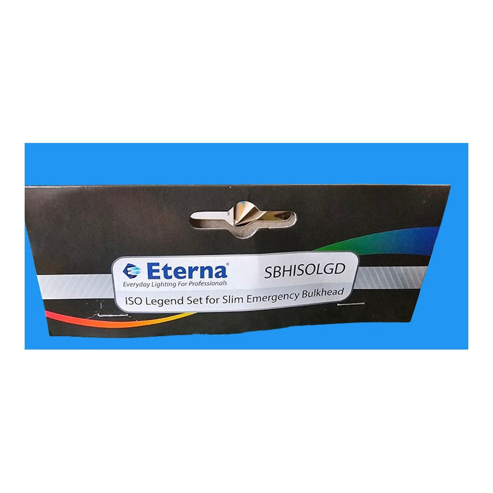 Emergency Exit Stickers Eterna ISO Legend Set for Slim Bulkhead SBHISOLGD