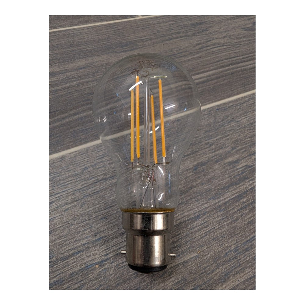 3 x B22/BC Bell 6w = 60w 240V Retro Clear Vintage Filament GLS Light Bulb 05018
