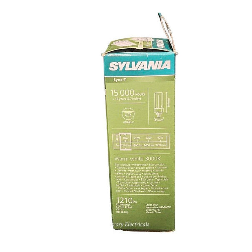 GX24d-2 18w Sylvania 1210lm 3000k Warm White