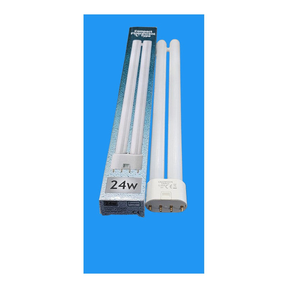 2G11 L Type 24W 4 Pin Crompton Compact Fluorescent Tube 1800lm