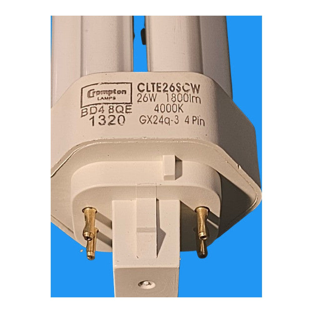 Crompton 26w TE Triple Turn Compact Fluorescent 4000k Cool White 1800lm CLTE26SC