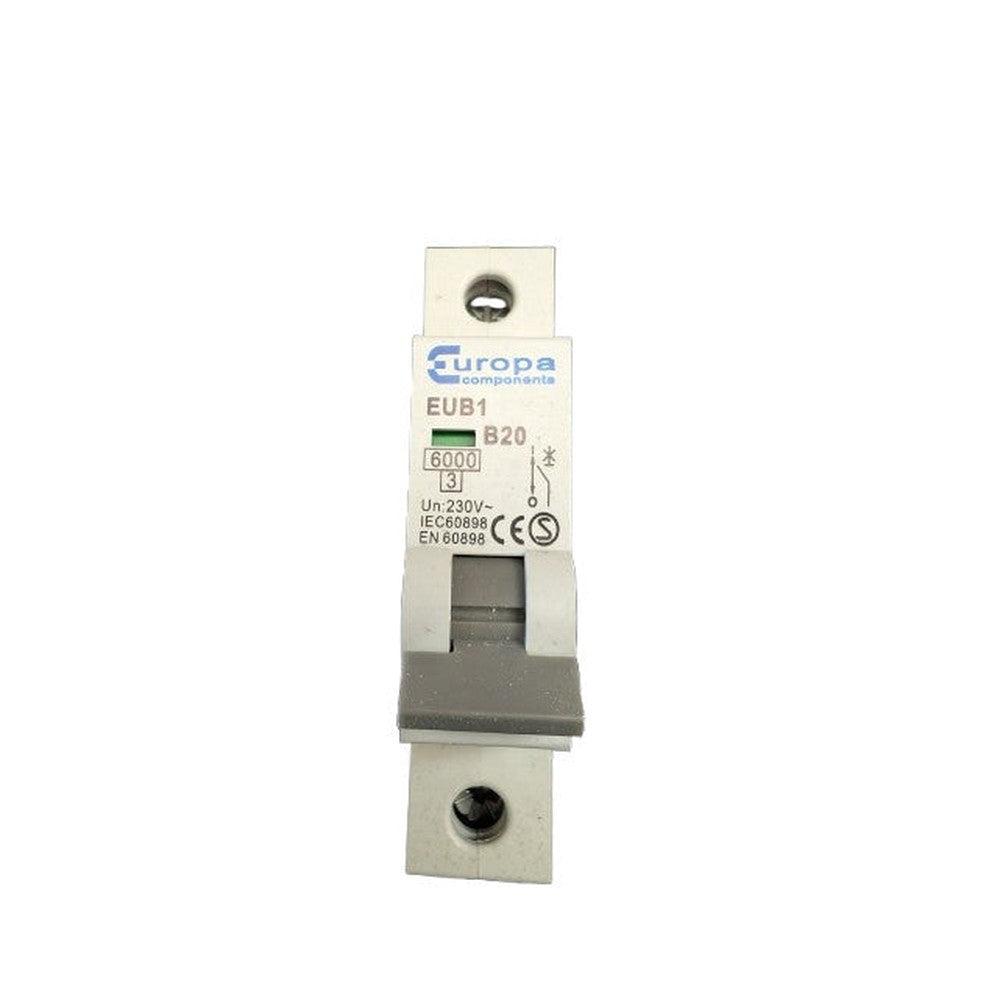 EUROPA MCB Circuit Breaker EUB1 B20