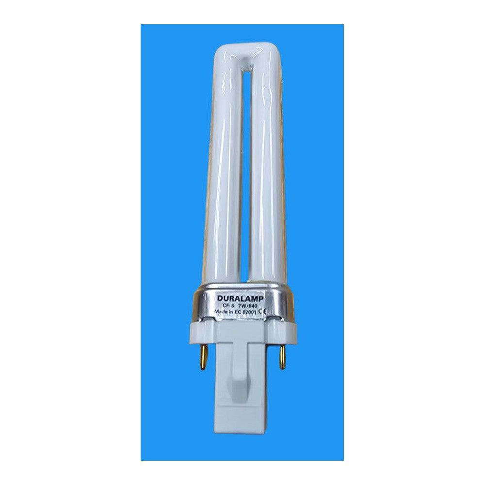 G23 7w Compact Energy Saver 20% Power Consumption Lamp Bulb 4000k Duralamp 02001