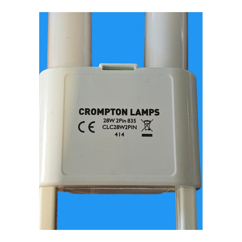Crompton Square 2 Pin 28W 2050lm 835 white GR10q- Energy Saving 10,000 Hours