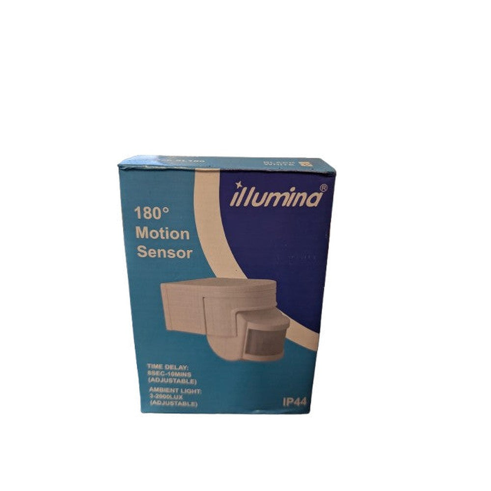 Illumina IP44 PIR Wall Mounted Motion Movement Sensor Detector Light Switch 180°