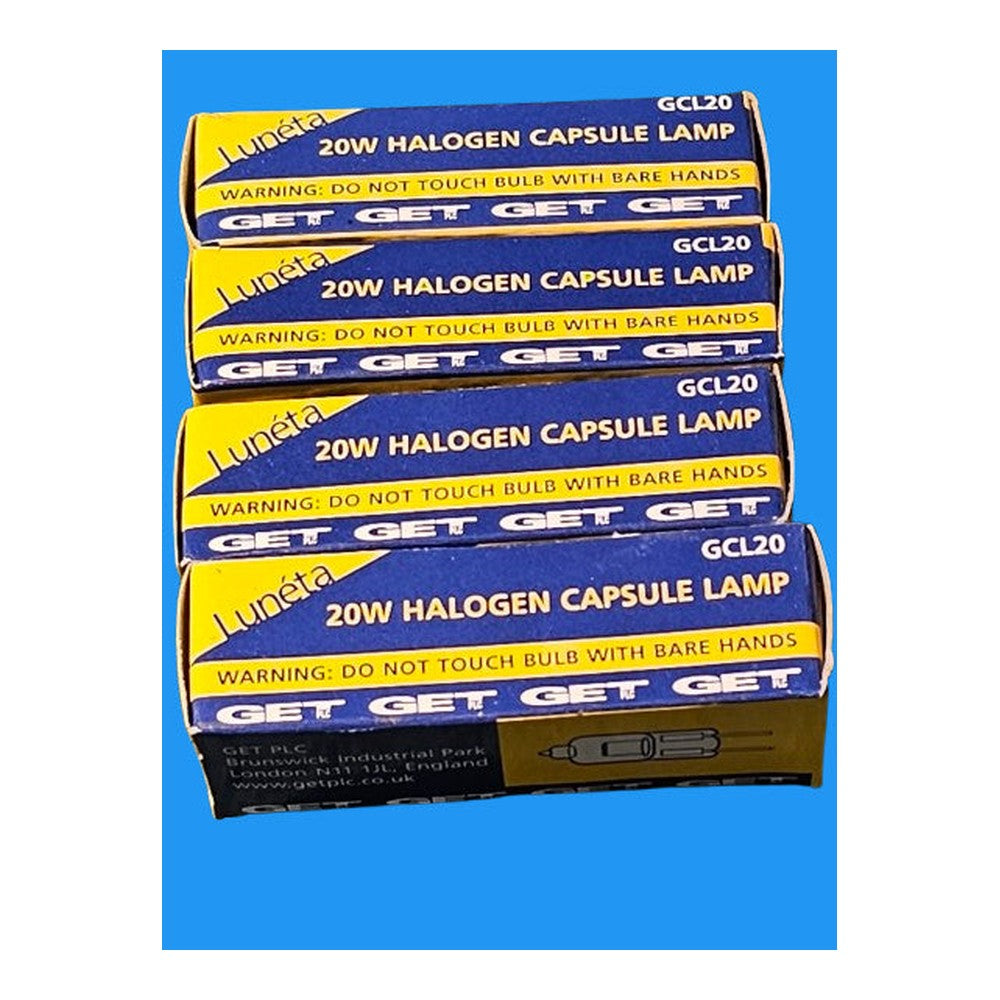 GET G4 20W 12V GCL20 Luneta Halogen Capsule Bulb Lamp