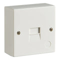 Mount Telephone Extension Socket in White Knightsbridge 7200 2/3A SURFACE (2 pk)