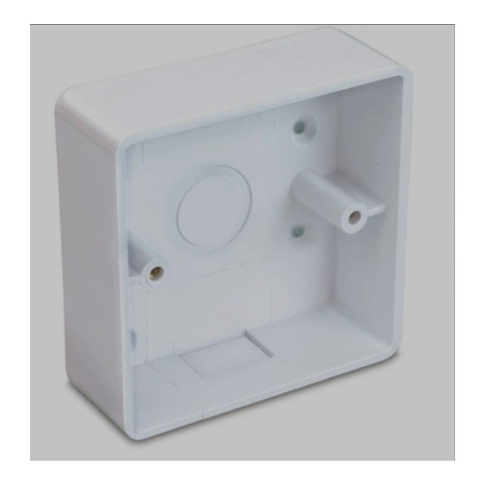 Box of 10 Surface Box Single Gang Round Edge Dietzel Univolt SFR 1 - 32 White