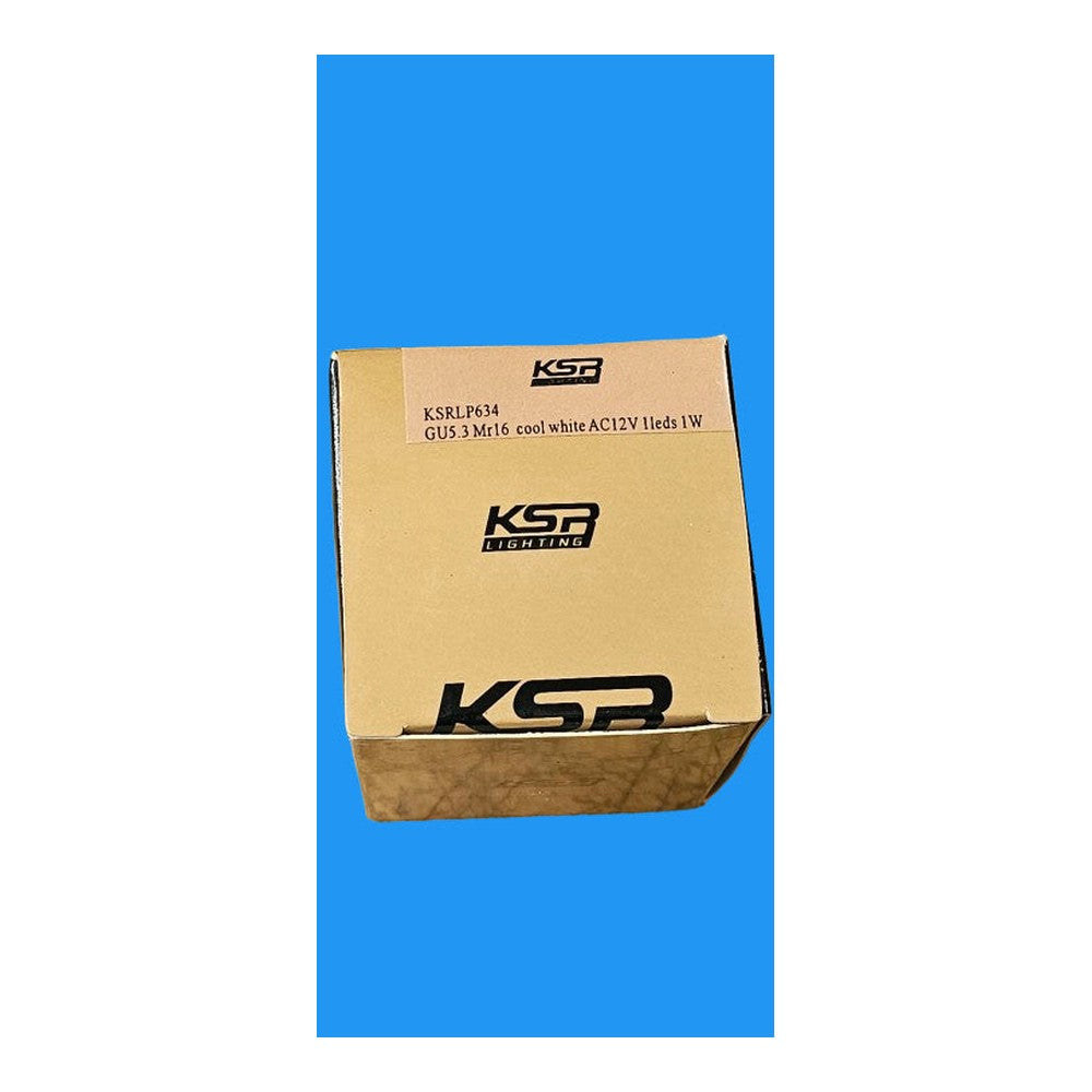 GU5.3 MR16 1W KSR COOL WHITE AC12V 1 LEDS