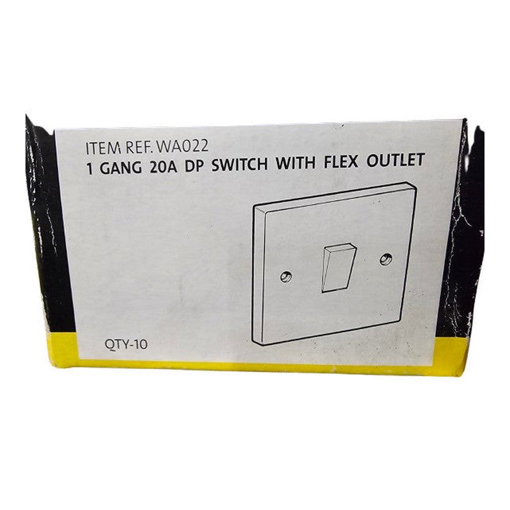 2 Pack of Click WA022 1 Gang 20A DP switch With Flex Outlet