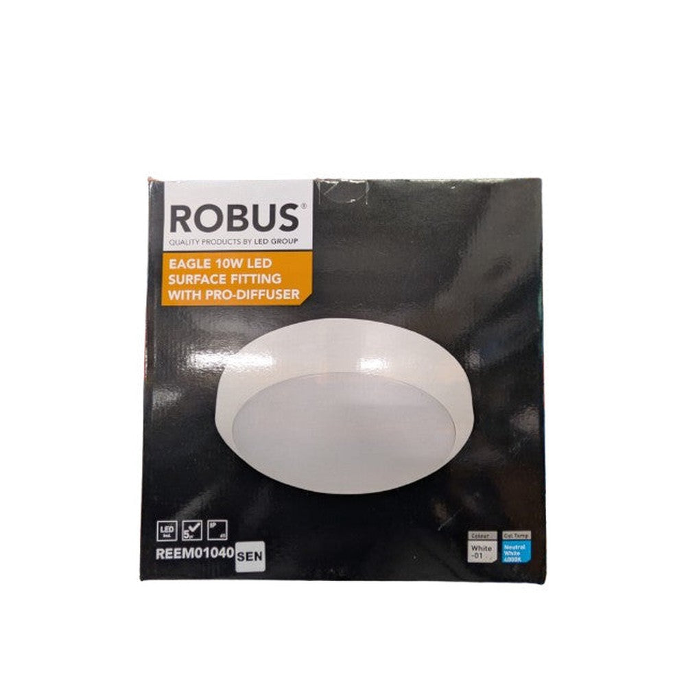10W LED Surface Fitting IP65 330mm White 4000K - REEM01040 Robus Eagle
