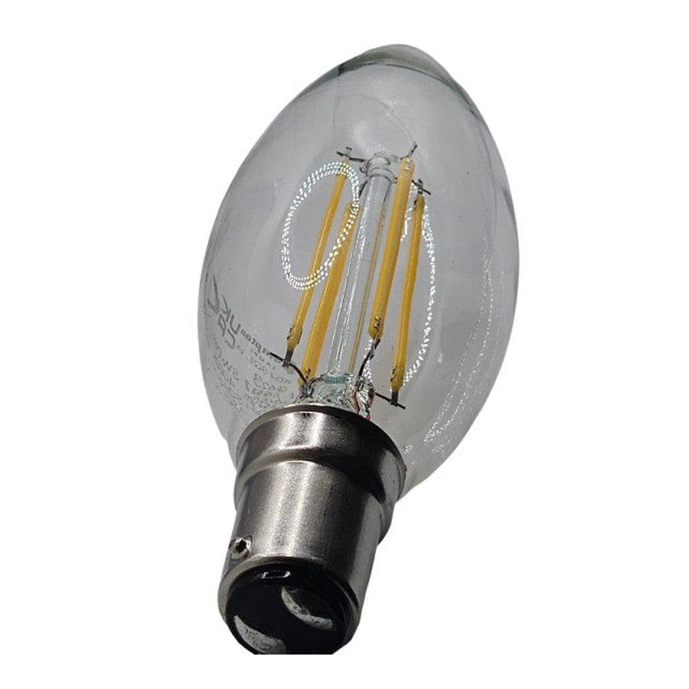 5W SBC-B15D X 3 Crompton LED Candle Bulb Lamp 470lm Dimmable 4000k Cool White