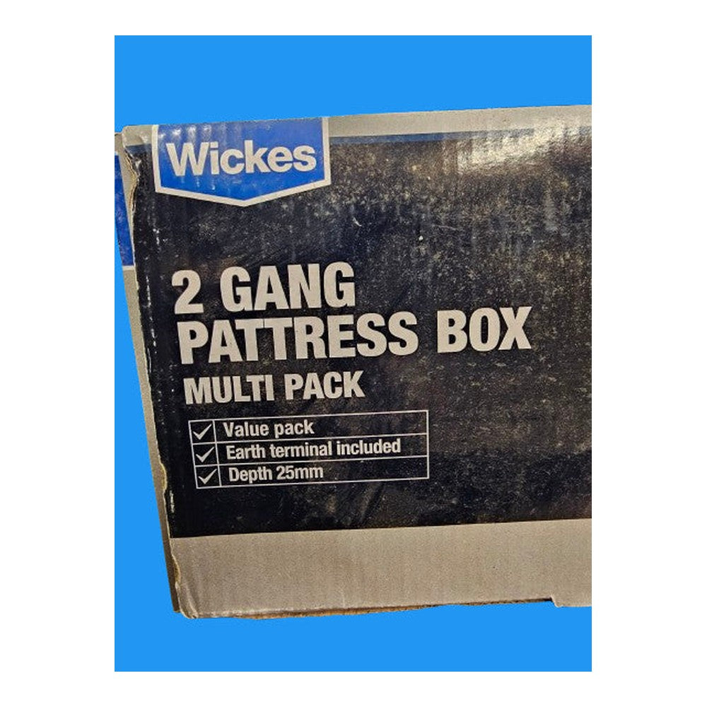 Box of 10 2 Gang Wickes 25mm Pattress Box Multi Pack