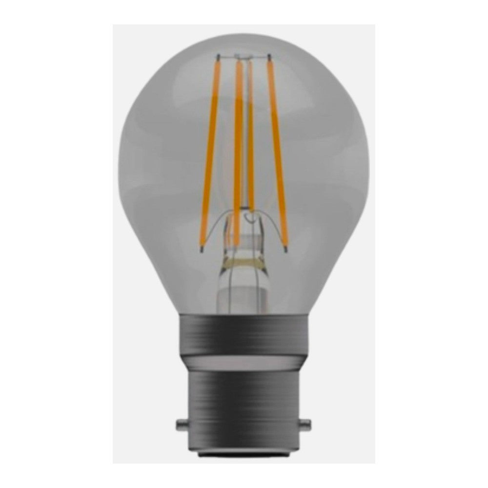 BC-B22d 4w = 40w Bell Pro LED Round Filament Lamp Bulb ( Pack of 2 ) 470lm Cool