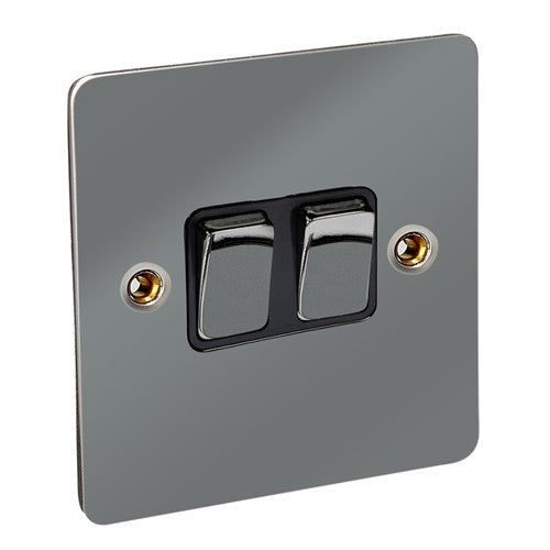 CED Black Nickel Switches & Sockets Flat Range - Axiom Electrical Flatplate