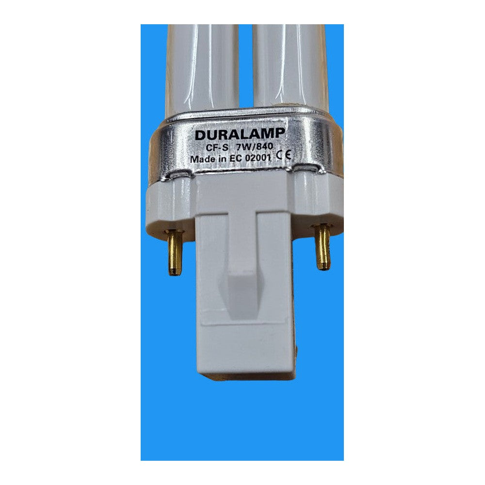 G23 7w Compact Energy Saver 20% Power Consumption Lamp Bulb 4000k Duralamp 02001