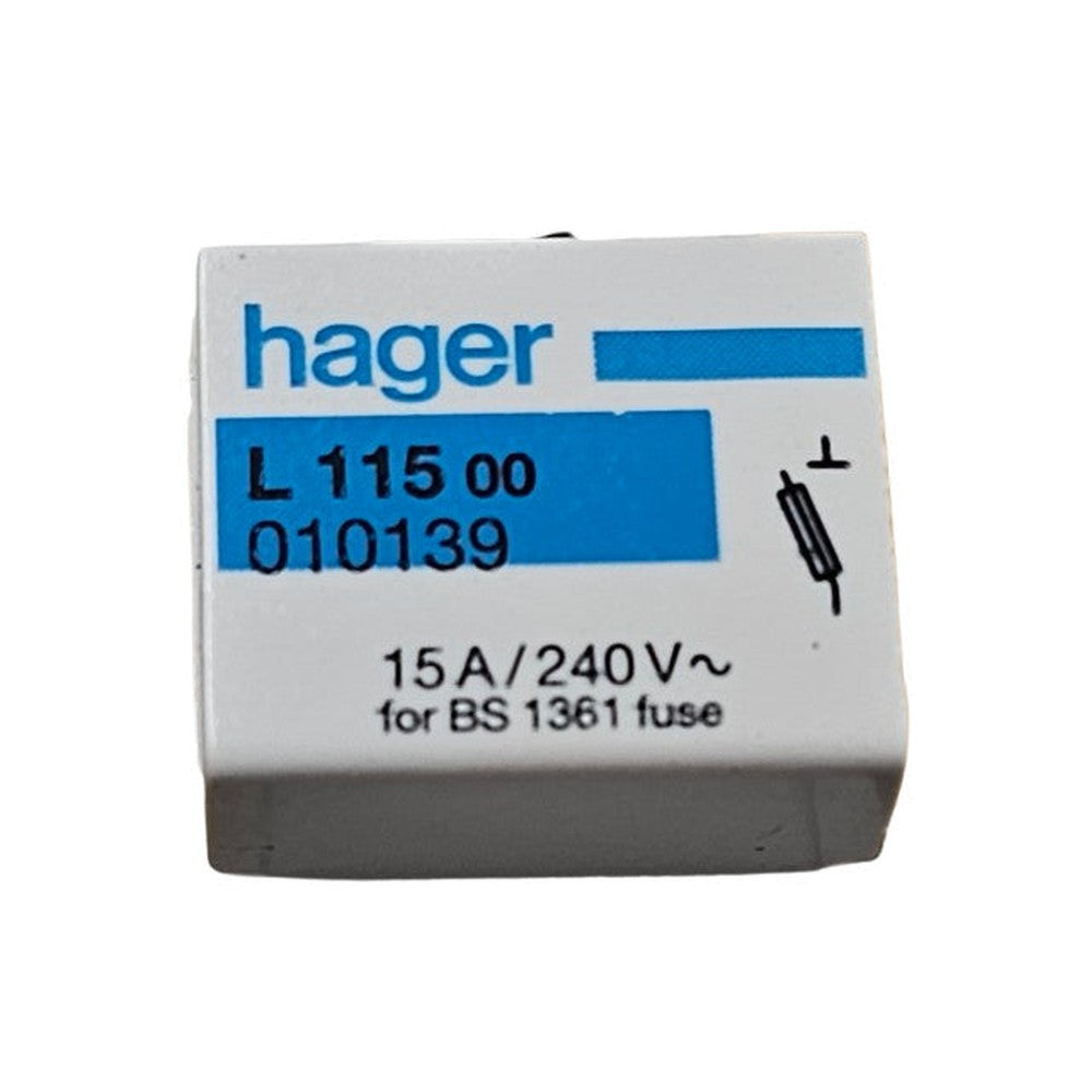 3 x Hager 30A Fuse Holder Cartridge With 30A Fuse BS1361 L115 240V