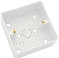 Box of 10 Surface Box Single Gang Round Edge Dietzel Univolt SFR 1 - 32 White