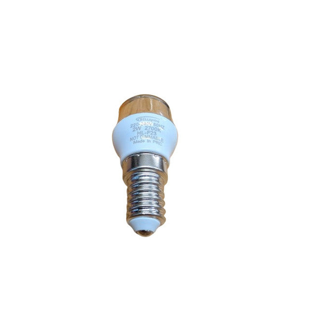 2x 2W BELL LED Clear 2700K Appliance Pygmy SES E14 Small Edison Screw Bulb Warm
