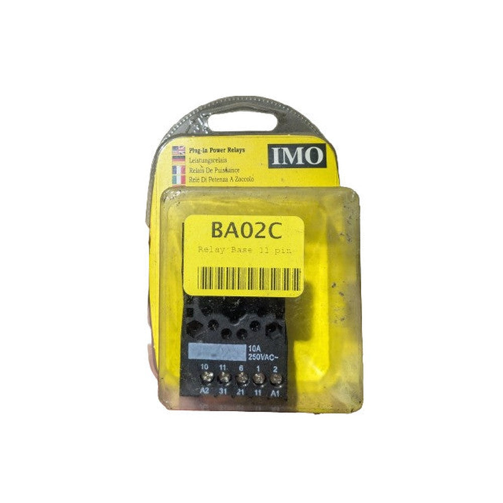 IMO BA02C RELAY BASE 11 PIN Suitable for 11 pin relays RL02C RL07C RL08C