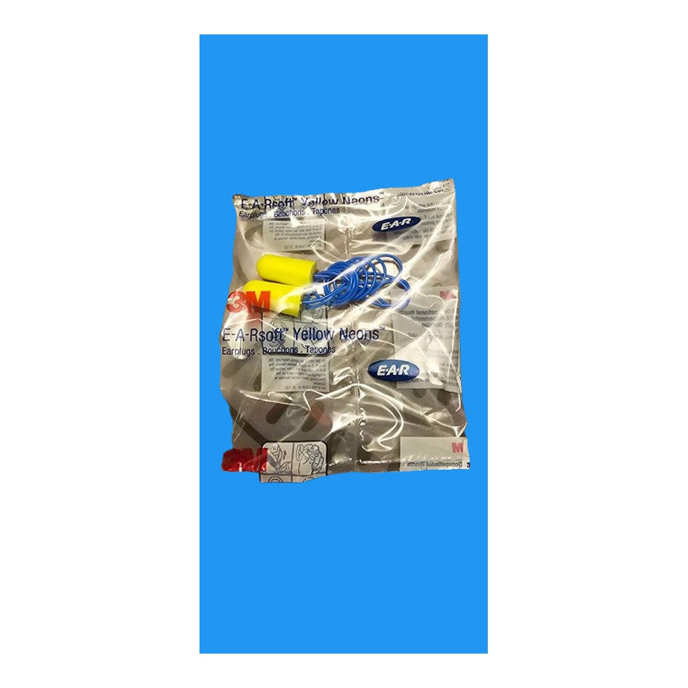 3M E-A-Rsoft Earplugs 311-1250 Regular E-A-R Yellow Neons