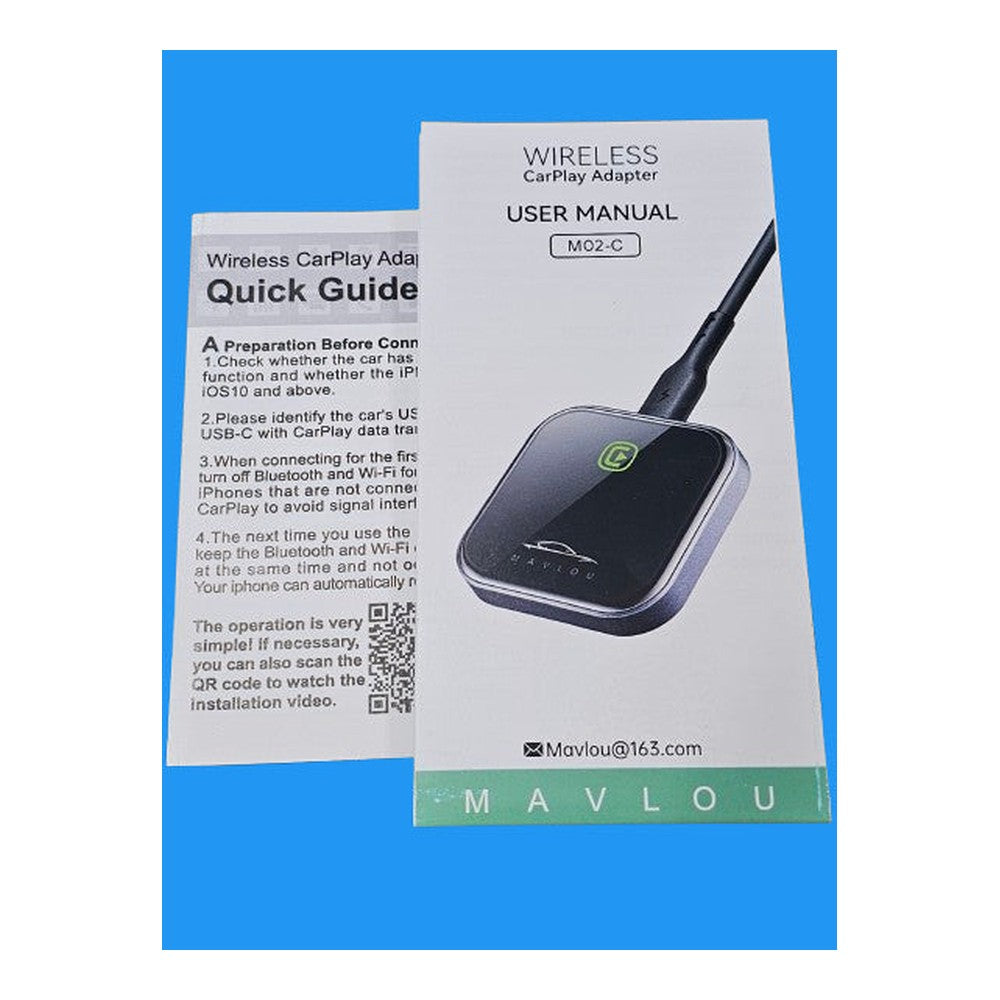 Mavlou Wireless CarPlay Adaptor Quick Link RoHS For Any Car With Carplay