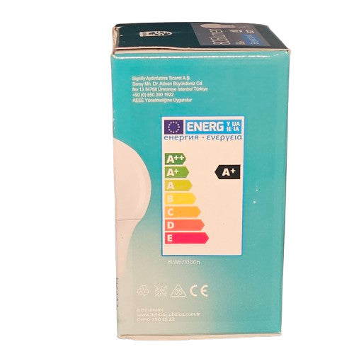 Gls E27 Philips Essential LED 8 watts ES Daylight E27 Philips 86% Energy Saver