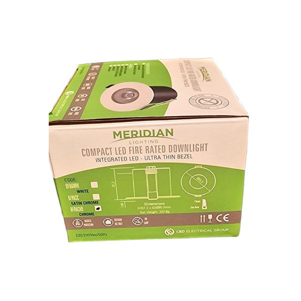 Compact LED Fire Rated Downlight Ultra Thin Bezel Dimmable 6W 500Lm