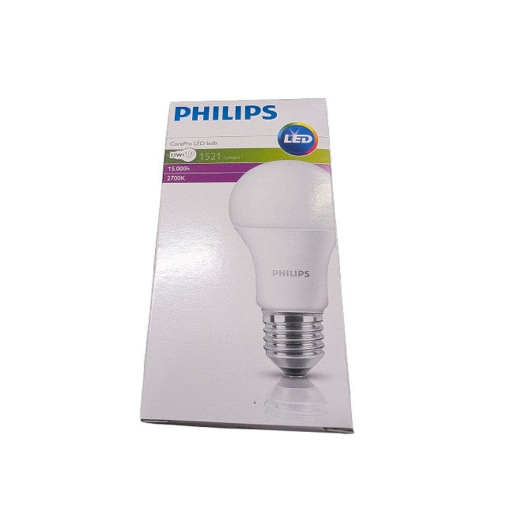 2 x Philips LED E27 ES CorePro 13w - 240v 2700k Soft White
