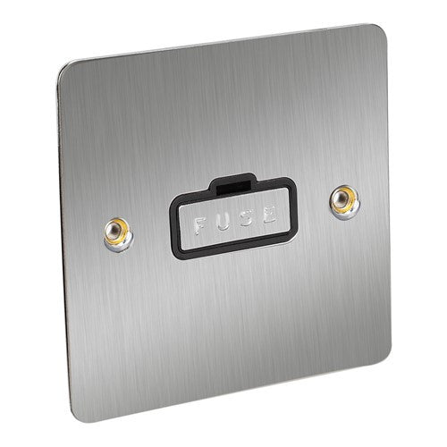 CED Satin Chrome Switches & Sockets - Axiom Electrical Fuse USB Cooker Flatplate