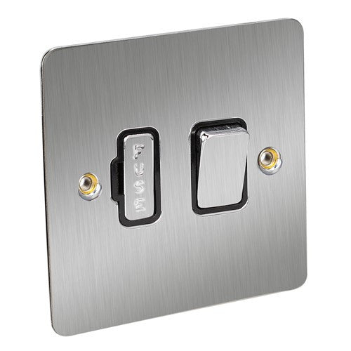 CED Satin Chrome Switches & Sockets - Axiom Electrical Fuse USB Cooker Flatplate