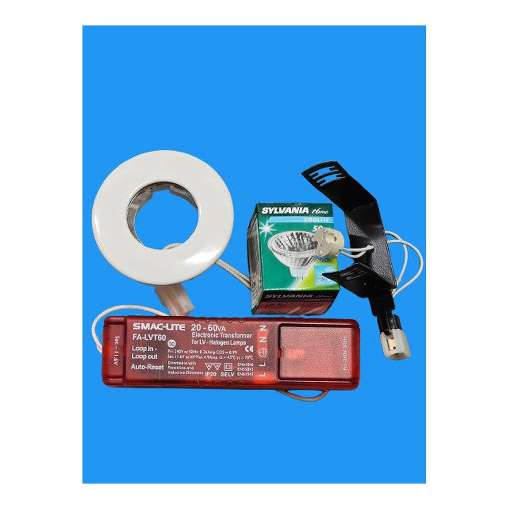 GX5.3 Fire rated Shower Light Kit Flamesure RoHS IP65 Smac-Lite Low Voltage