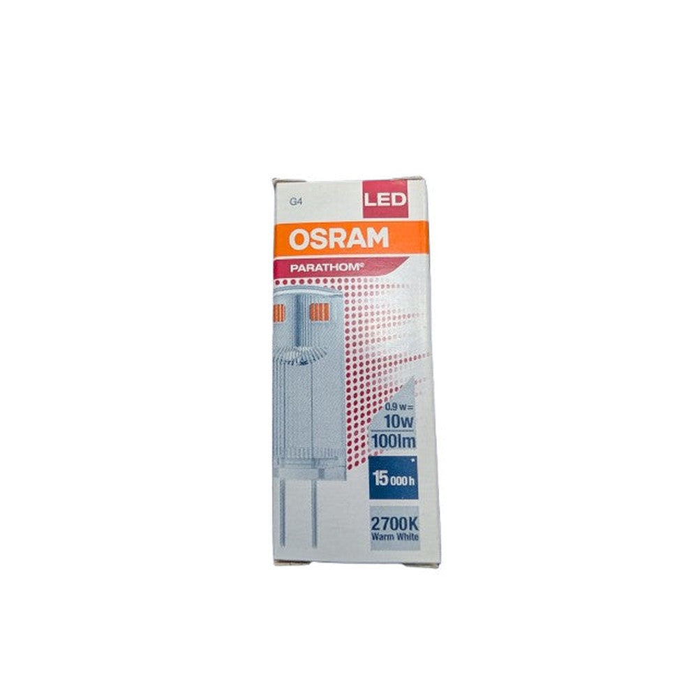 2x Osram Parathom G4 LED Pin 12v 0.9w 100lm 2700knWarm White