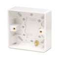 25mm Pattress Box White Moulded Click Mode CMA081 Mode 1 Gang Pack Of 5