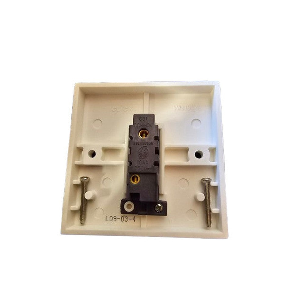 2 Pack of Click WA010 1 Gang 1 Way 10AX Plate Switch