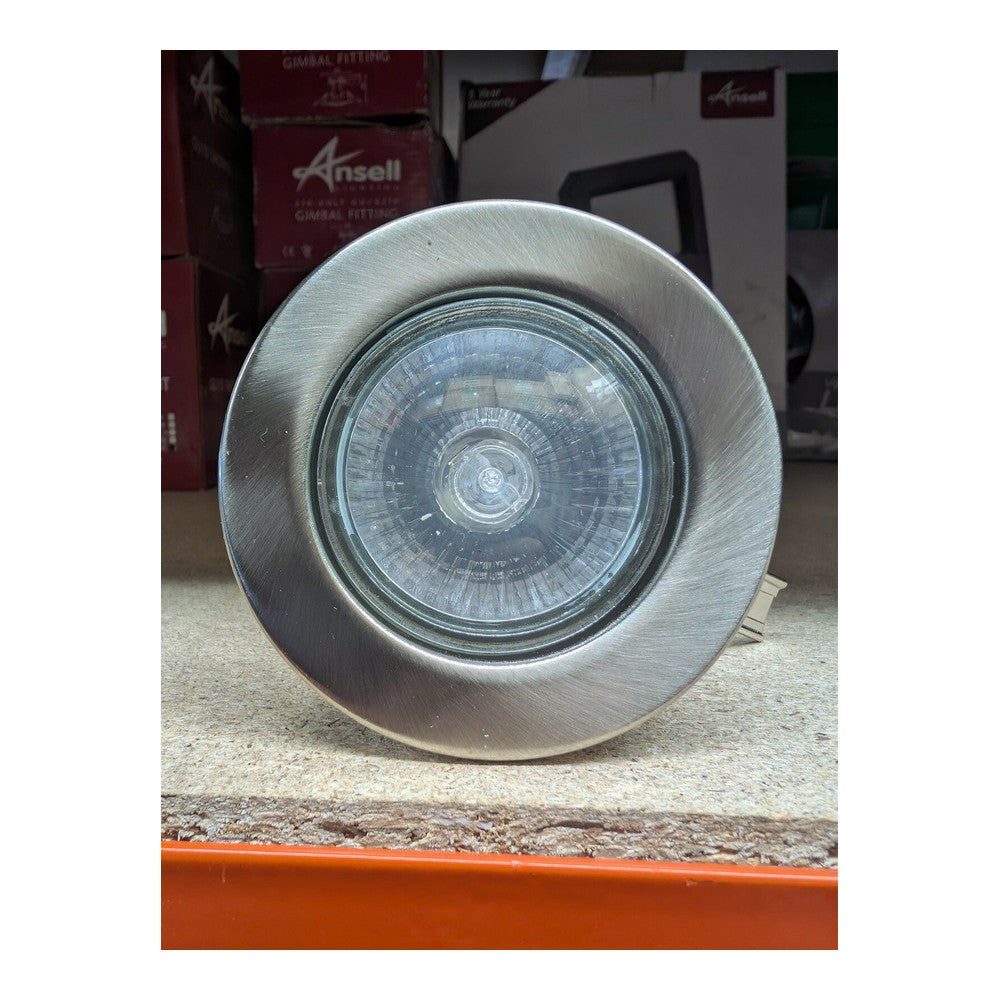 Ceiling Lights Gu10 Downlight Recessed Spot Fixed 240v Satin Chrome With Bulb