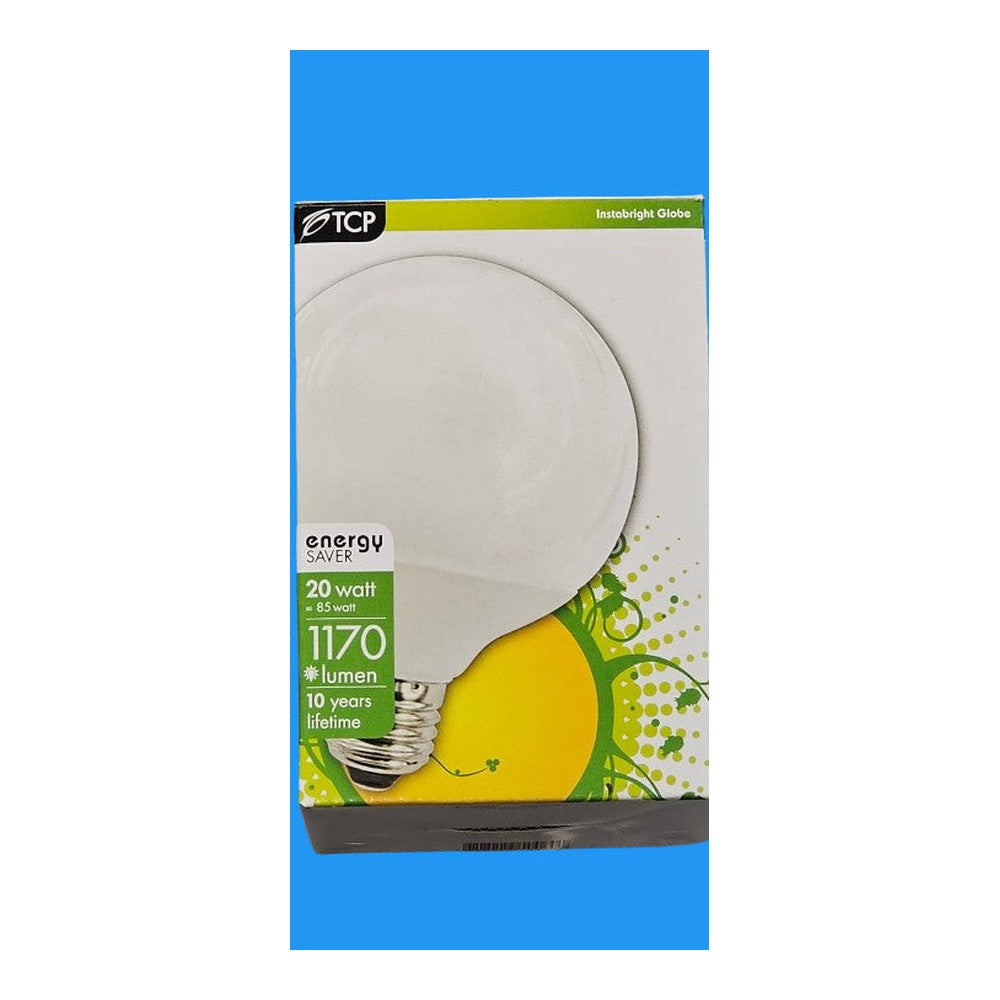 E27 G12 ES 20W = 85W TCP Energy Saver Bulb Lamp 1170lm Instabright Globe Non-Dim