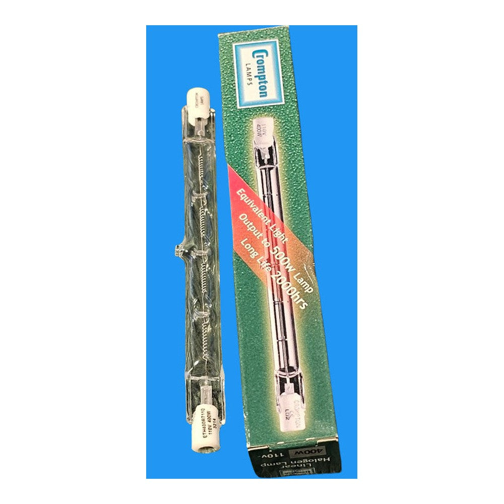 R7s 117mm Crompton 110v 400w 8550lm