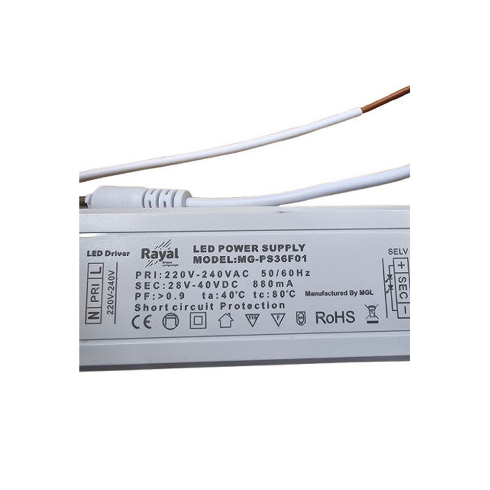 LED Driver Power Supply 220V -240 VAC 28V - 40VDC RoHS 880mA Short Circuit Prot