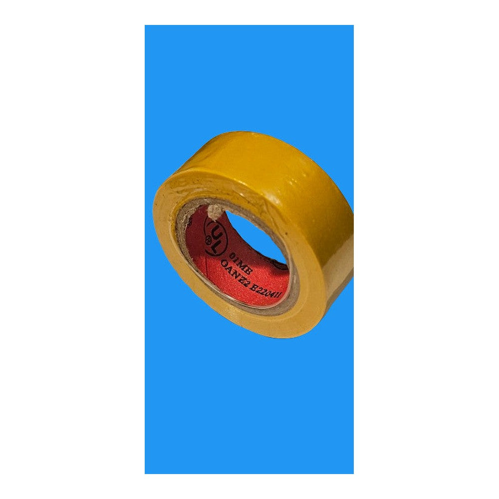 Rolls of 19mm x 10m Yellow Insulation Tape.